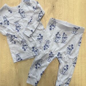 Baby gap pjs Mickey Mouse blue- worn once
